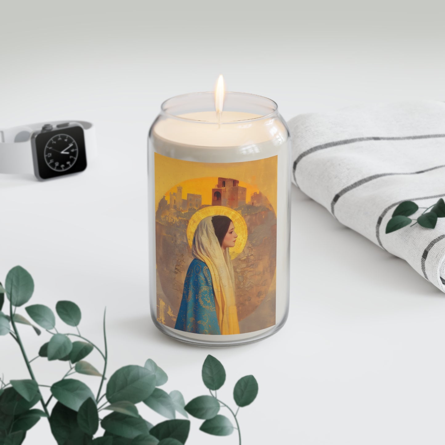 Mary of Nazareth - Mother Mary - Marian Title - Virgin Mary - Scented Prayer Candle, 13.75oz - Tall Size - Religious Prayer Candle