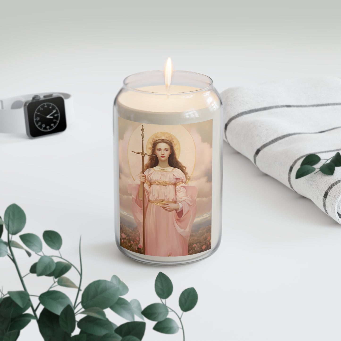 Saint Philomena - Scented Prayer Candle, 13.75oz - Tall Size - Religious Prayer Candle - Catholic Art - Religious Gift