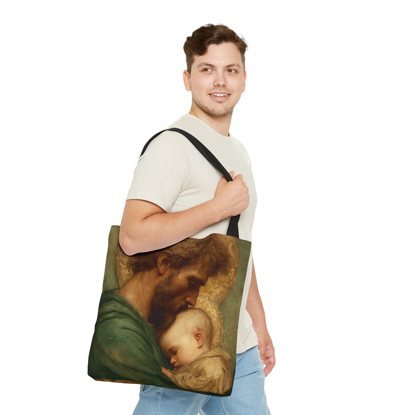 Saint Joseph the Father - Tote Bag - Large Medium Small Faith Art Bag - Catholic Faith Purse