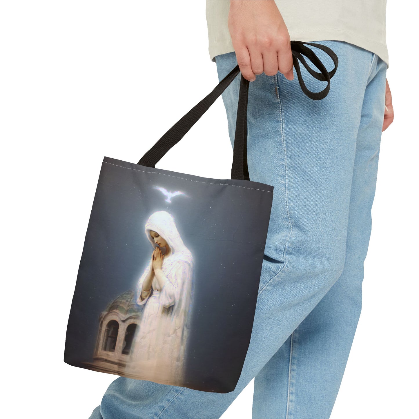 Our Lady of Zeitoun - Mother Mary Print - Marian Art  - Tote Bag - Large Medium Small Faith Art Bag - Tote Purse