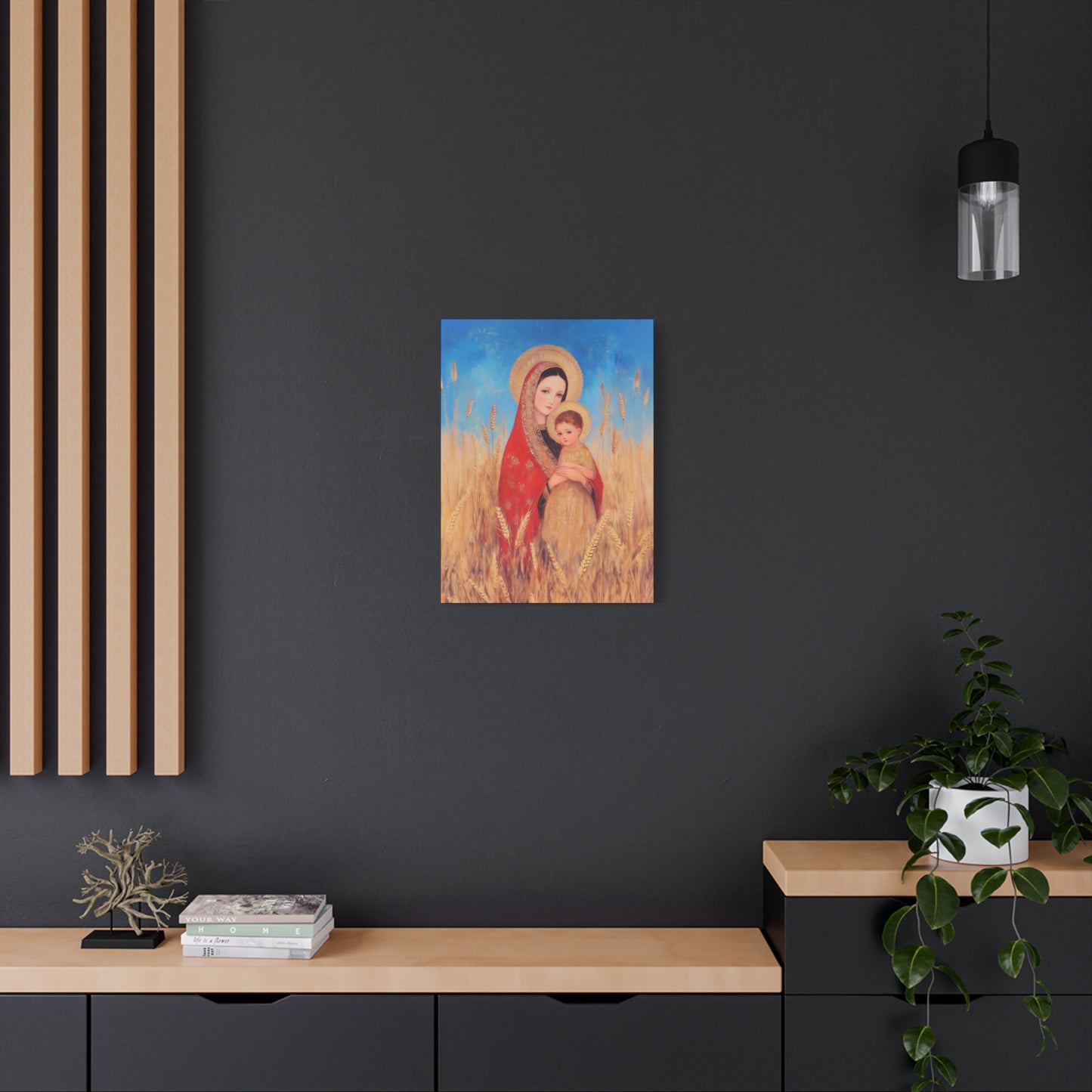 Our Lady of the Harvest  - Multiple Sizes - Catholic Home art - Museum Wrapped Canvas - Sanctified Souls Print