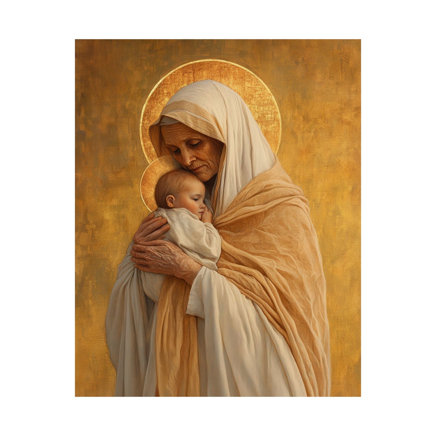Saint Anna the Prophetess - Sanctified Souls Print - Multiple Sizes - Premium Posters - Catholic Art - Christian Home Decor Artwork