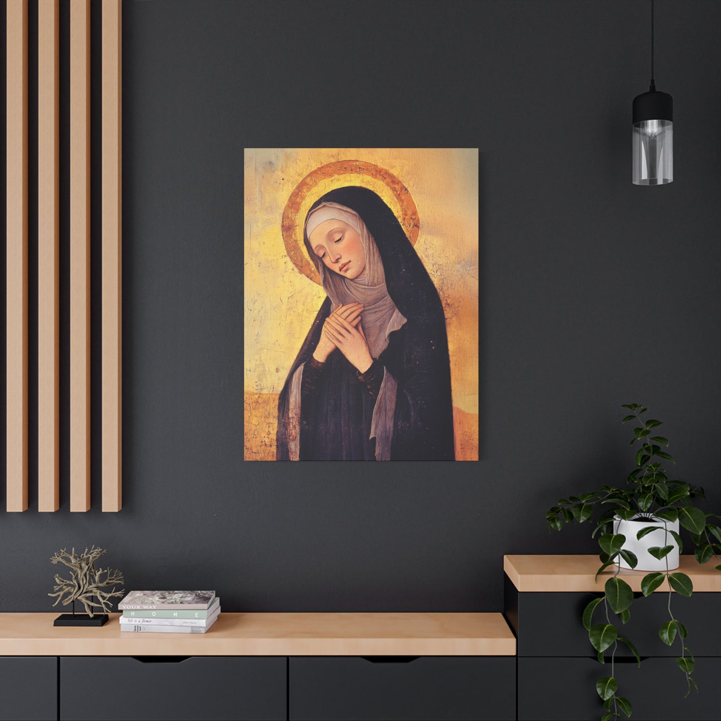 Saint Syncletica of Alexandria - Desert Mother - Gallery Wrapped Canvas - Print - Religious Art for your Home - Catholic