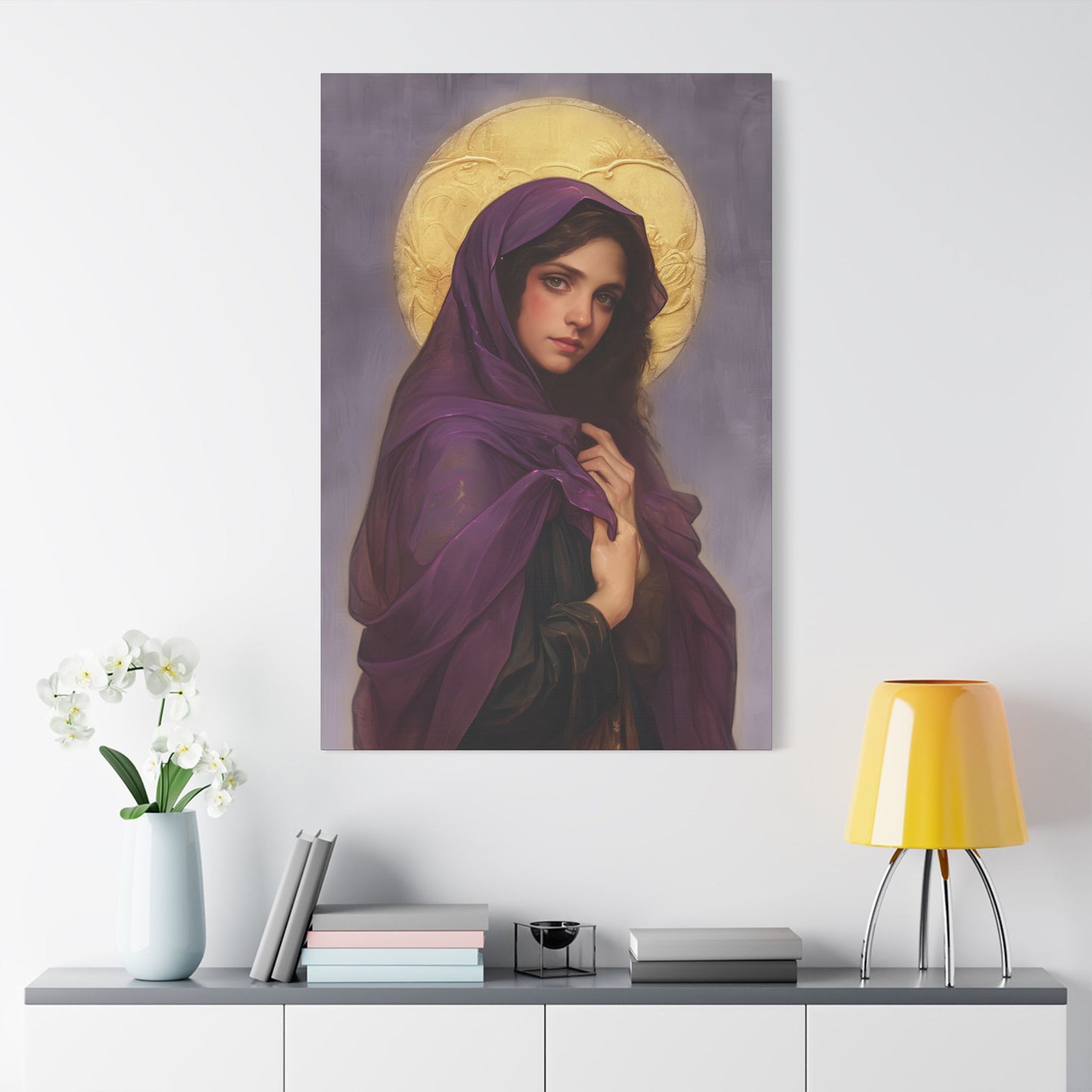 Saint Lydia Purpuraria / Lydia of Thyatira  - Museum Wrapped Canvas - Print - Religious Art for your Home - Christian print - Religious