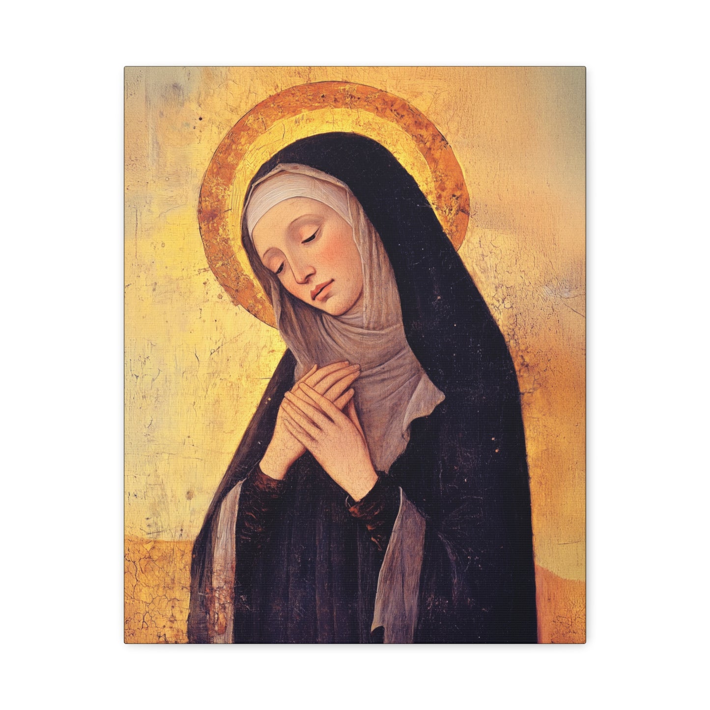 Saint Syncletica of Alexandria - Desert Mother - Gallery Wrapped Canvas - Print - Religious Art for your Home - Catholic