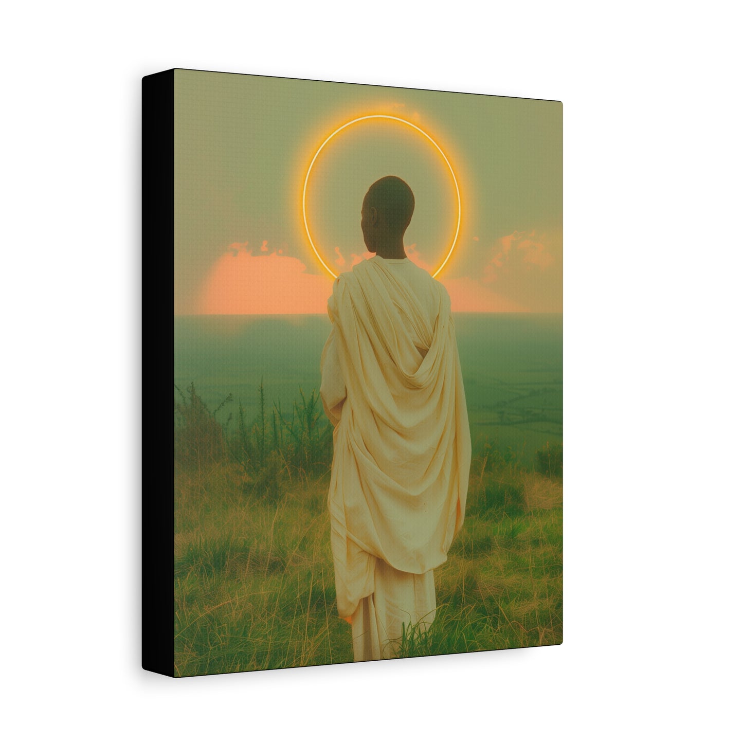 Saint Charles Lwanga -  Museum Wrapped Canvas - Sanctified Souls Print - Religious Art for your Home - Catholic Patron Saint Art