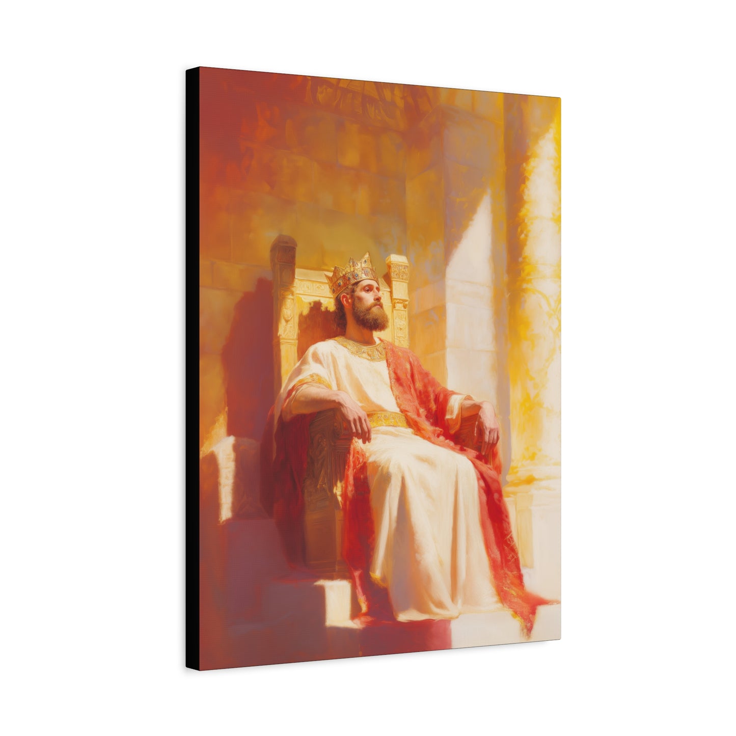 King Solomon: Keeper of God's Understanding - Gallery Wrapped Canvas - Print - Religious Art for your Home - Catholic Art