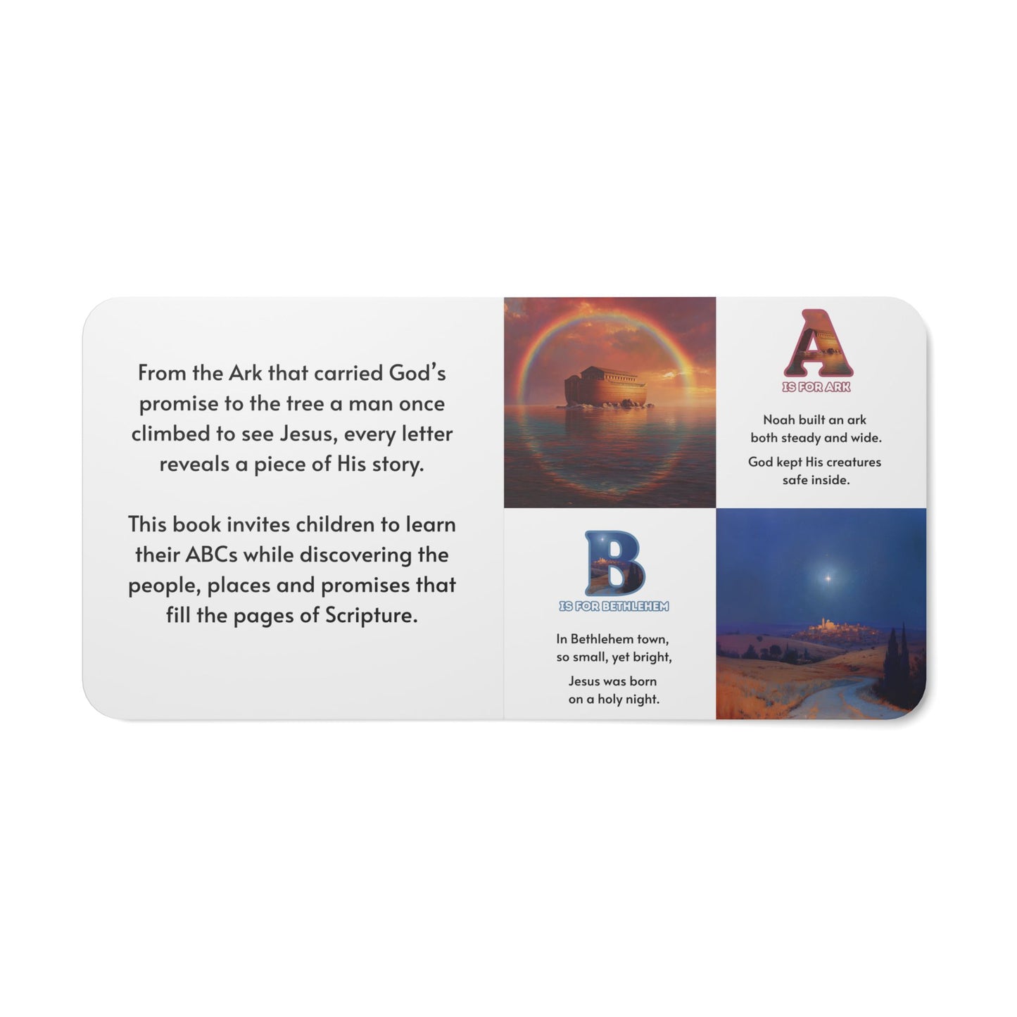 B is for Bethlehem (Baby Board Book) The ABCs of the Bible | Bible Alphabet for Kids | Bible Stories Alphabet Book | Sanctified Souls