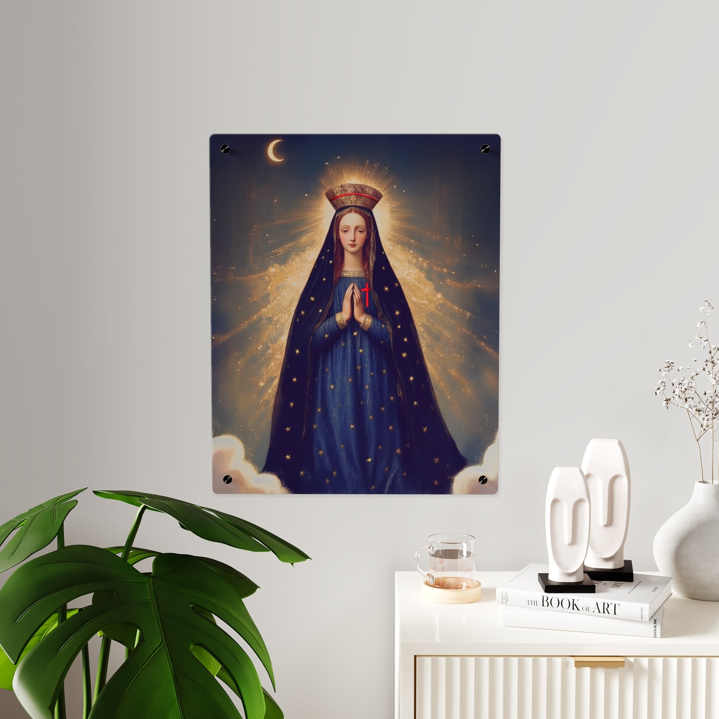 Our Lady of Pontmain Wall Art Panel - Ready to Hang Acrylic Print - Catholic Saint Art - Patron Saint Print - Mother Mary Art