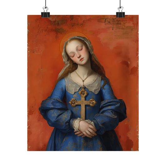 Saint Philomena of San Severino Poster Print - Sanctified Souls Print - Multiple Sizes - Premium Posters - Catholic Art for your home