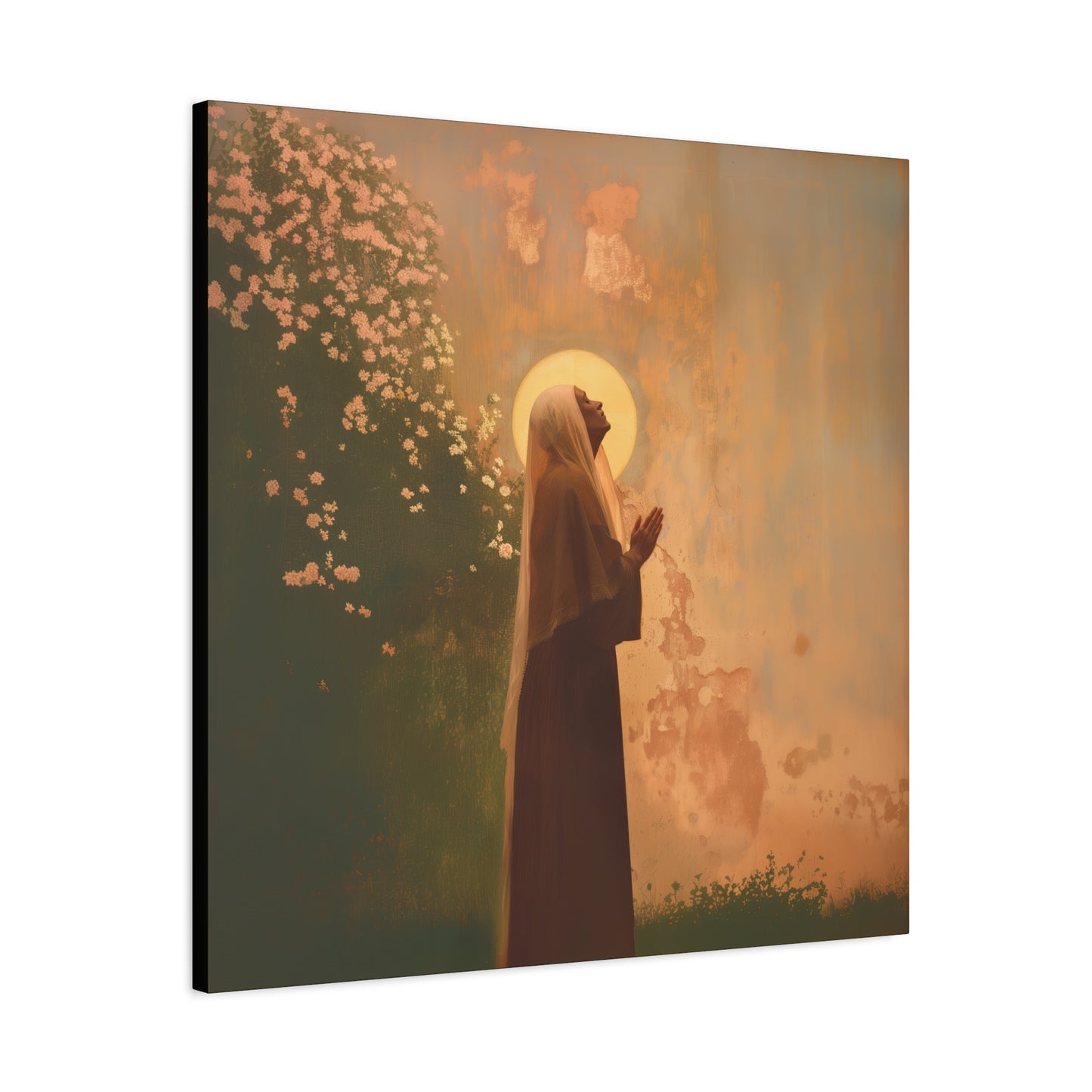 Saint Monica -  Museum Wrapped Canvas - Sanctified Souls Print - Religious Art for your Home - Angel Art - Religious