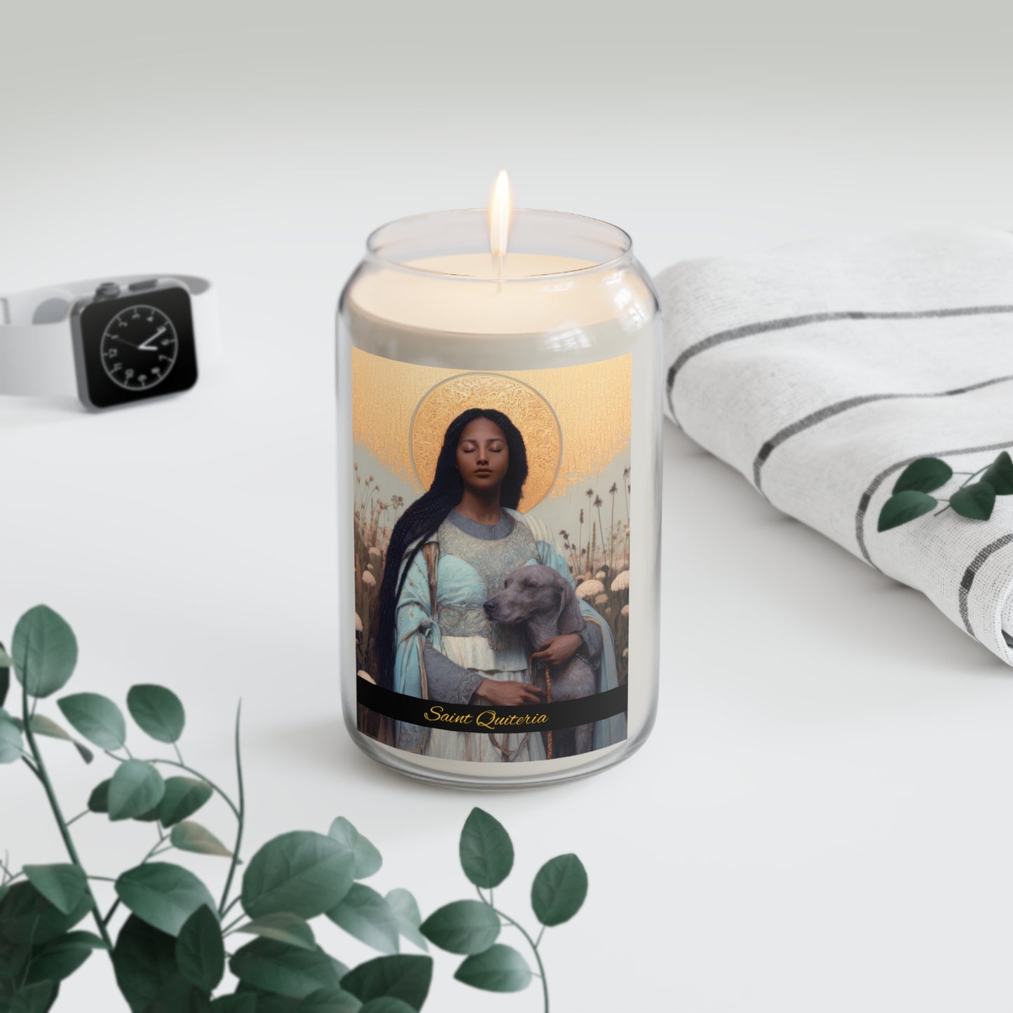 Saint Quiteria - Scented Prayer Candle, 13.75oz - Tall Size - Religious Prayer Candle