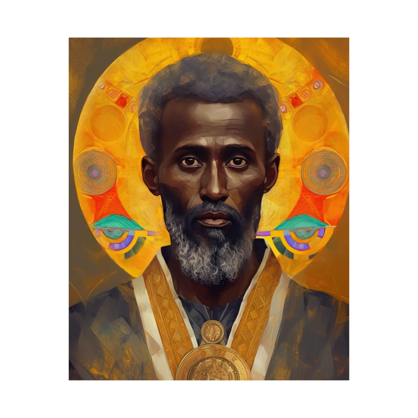 Saint Frumentius - Sanctified Souls Print - Multiple Sizes - Premium Matte Vertical Posters