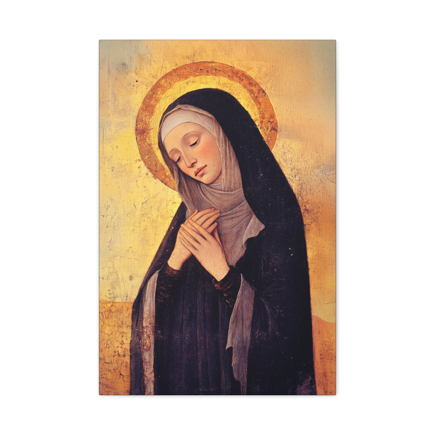 Saint Syncletica of Alexandria - Desert Mother - Gallery Wrapped Canvas - Print - Religious Art for your Home - Catholic