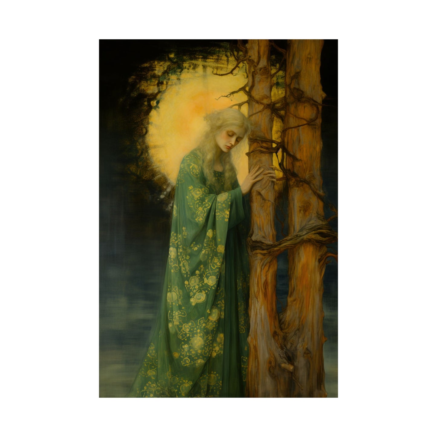 Saint Afra - Sanctified Souls Print - Multiple Sizes - Premium Matte Vertical Posters - Catholic Art - Religious Poster