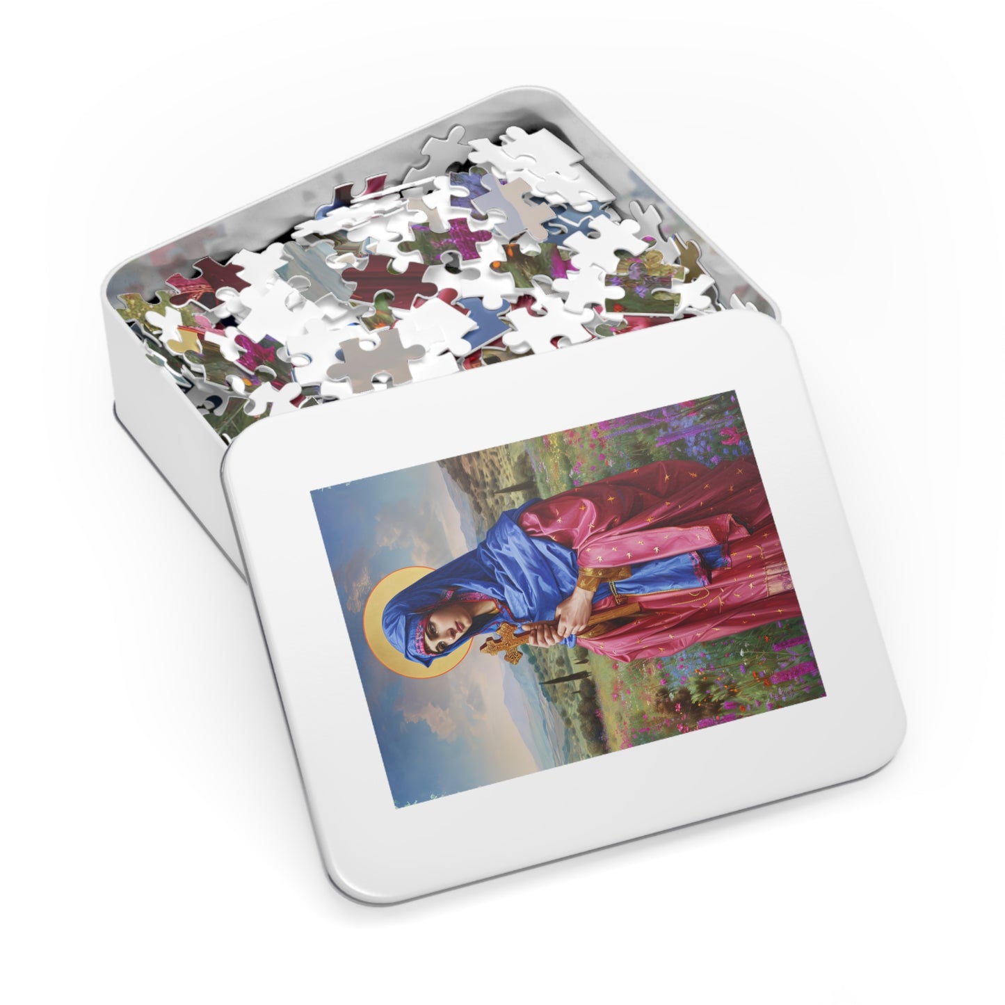 Saint Anysia of Salonika - Puzzle and Keepsake Tin - Religious Jigsaw Puzzle (30, 110, 252, 500,1000-Piece) - Religious Puzzle