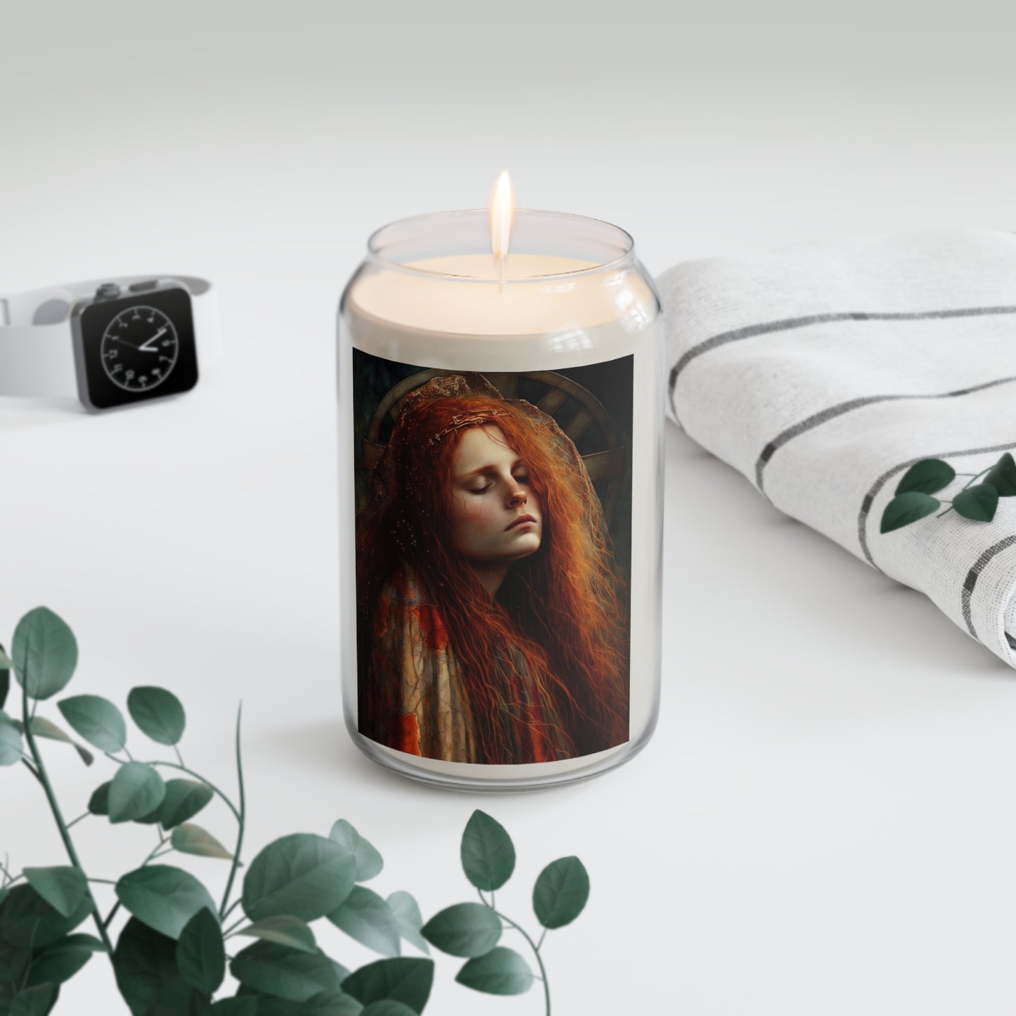 The Penitent Magdalene - Saint Mary Magdalene Scented Prayer Candle, 13.75oz - Tall Size - Religious Prayer Candle - Catholic Art