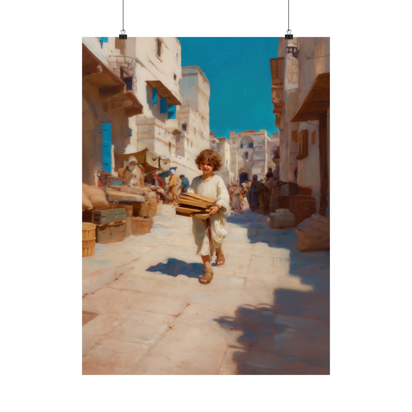 Nazareth and the Hidden Light of Christ - Sanctified Souls Print - Multiple Sizes - Premium Matte Vertical Posters