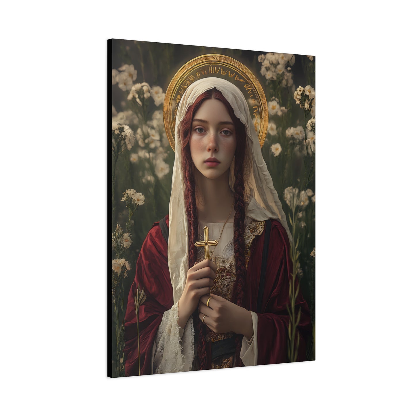 Saint Hilaria - Gallery Wrapped Canvas - Print - Religious Art for your Home - Catholic Art