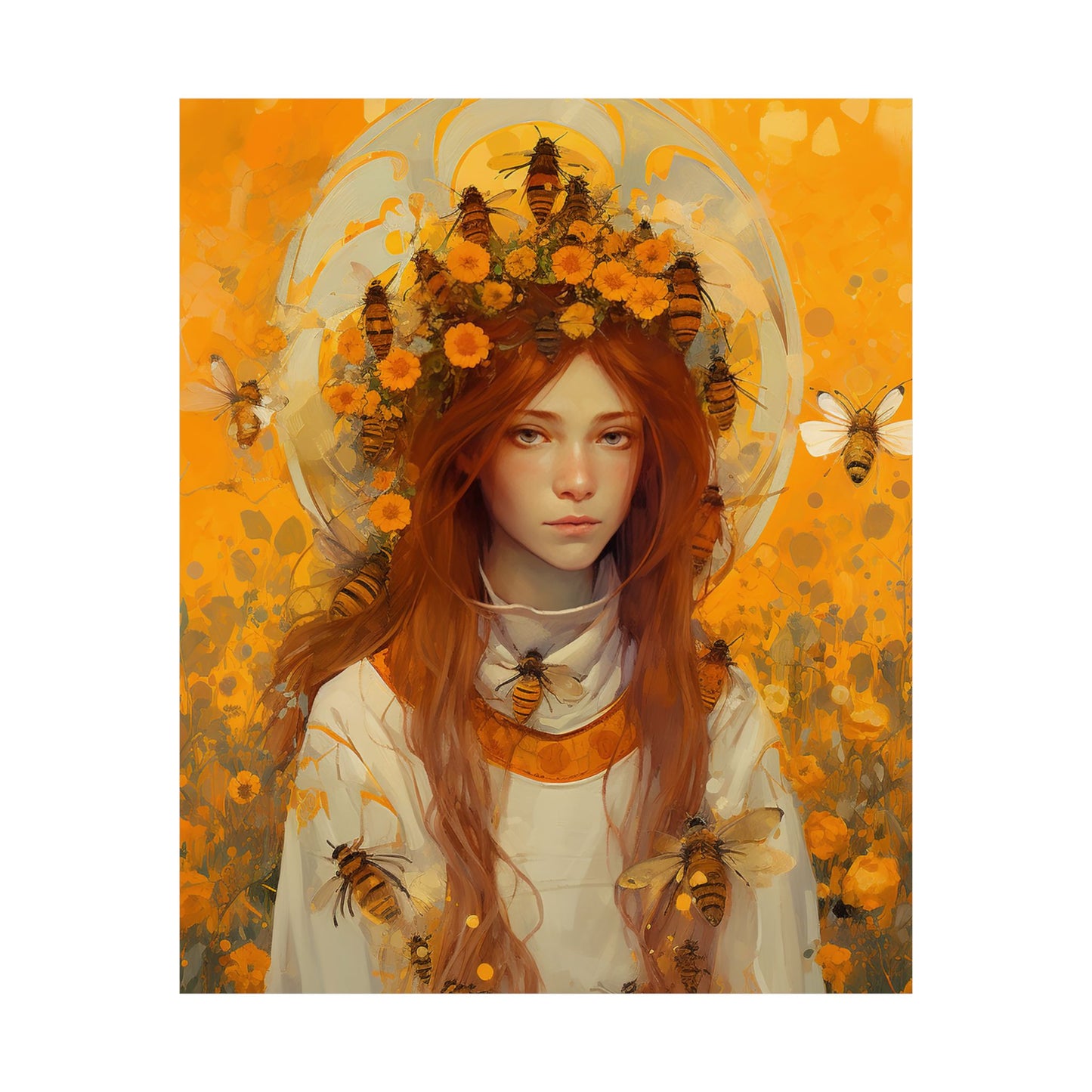 Saint Abigail - Sanctified Souls Print - Multiple Sizes - Premium Matte Vertical Posters