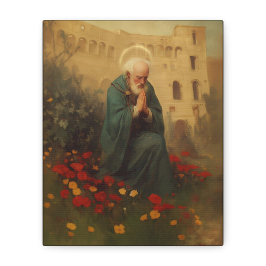 Saint Cyprian - Multiple Sizes - Catholic Home art - Museum Wrapped Canvas - Sanctified Souls Print - Catholic Martyr Art