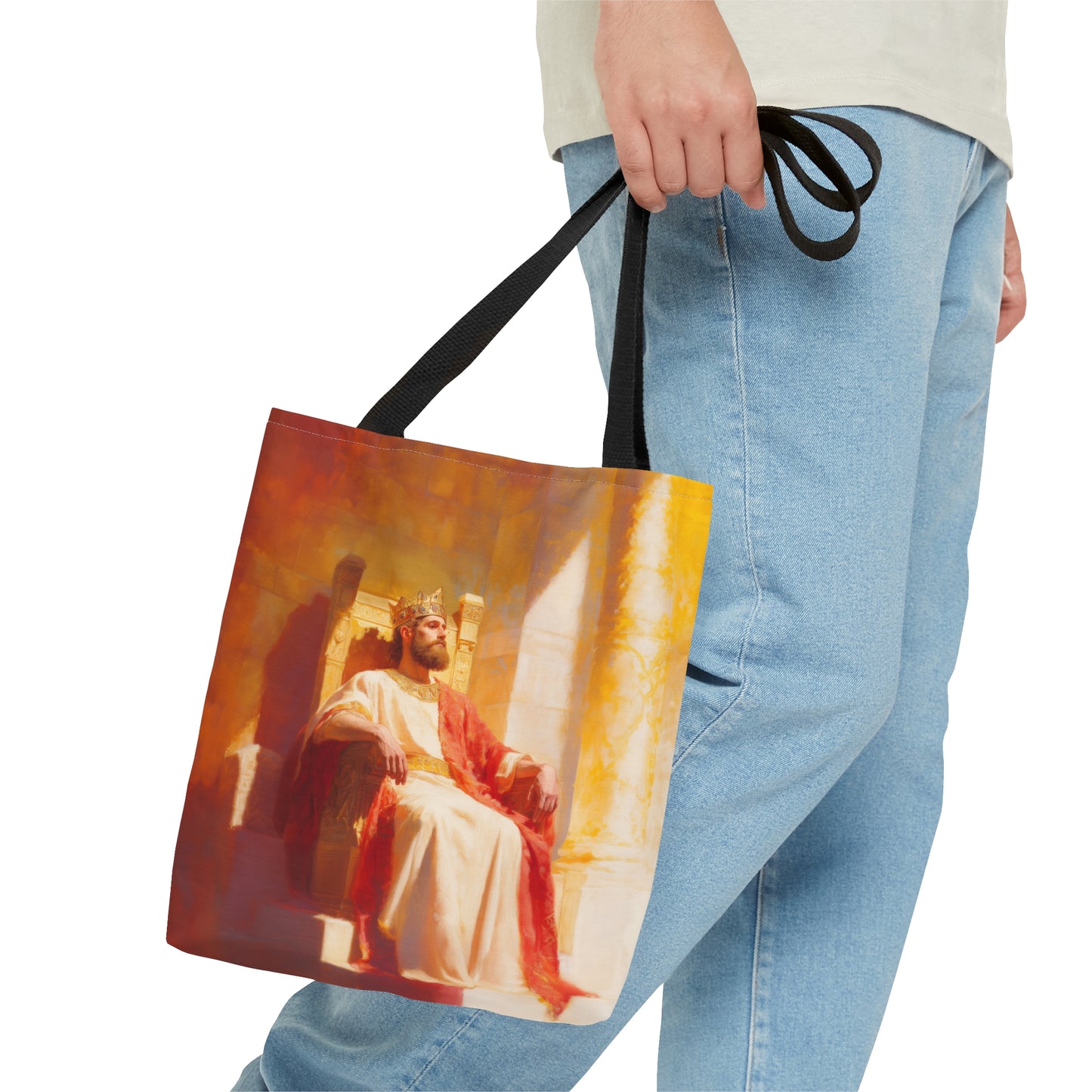 King Solomon: Keeper of God's Understanding - Tote Bag - Large Medium Small Faith Art Bag - Catholic Faith Purse