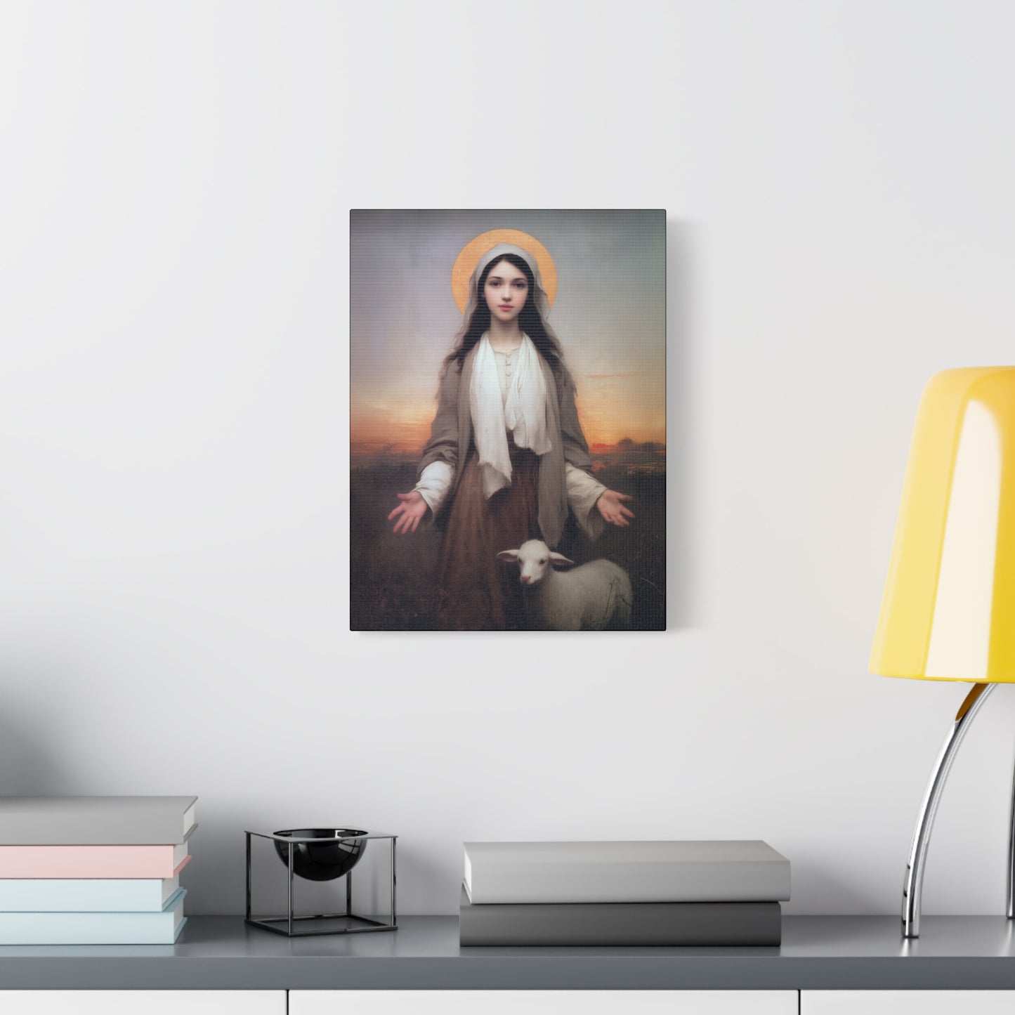 Saint Germaine Cousin - Gallery Wrapped Canvas - Print - Religious Art for your Home - Catholic Art