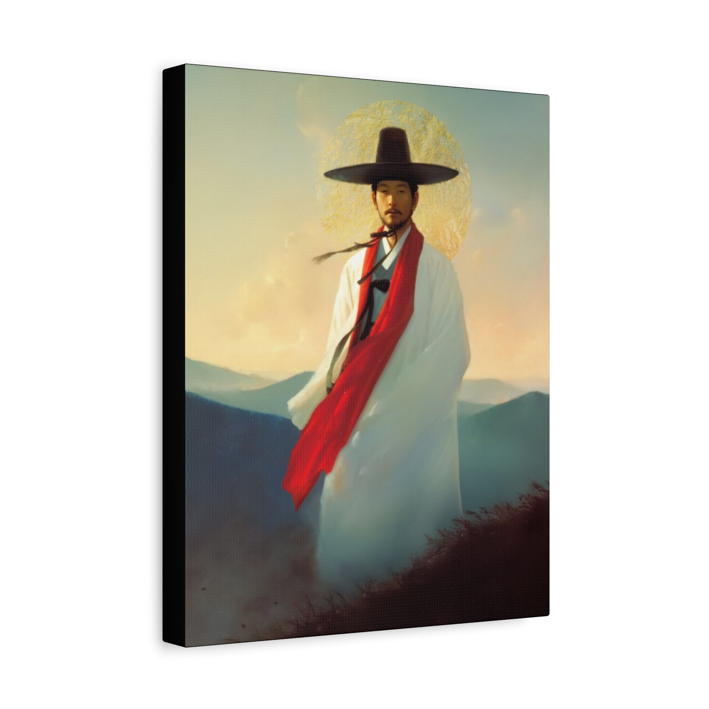 Saint Andrew Kim Taegon - Multiple Sizes - Catholic Home art - Museum Wrapped Canvas - Sanctified Souls Print - Martyr Saint