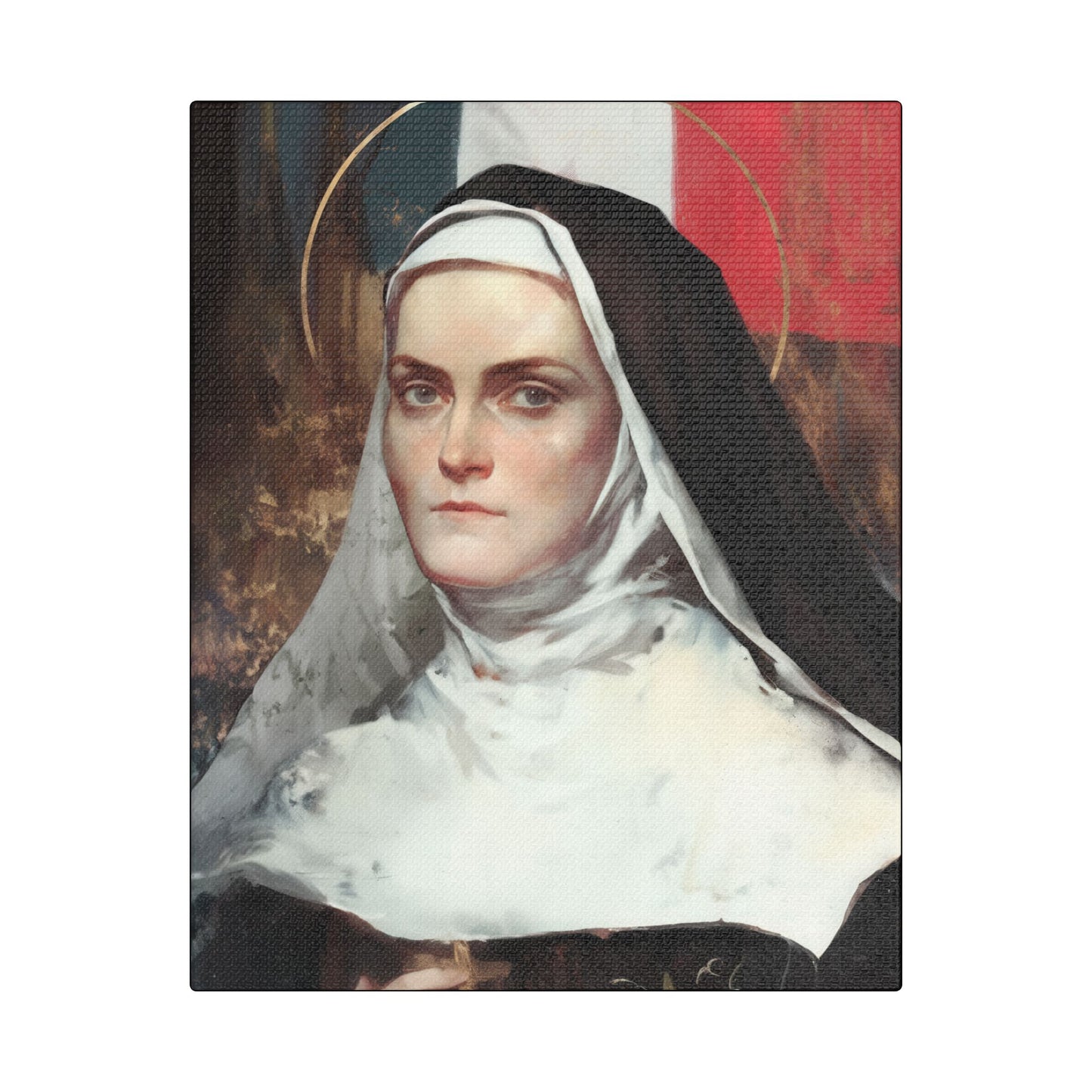 Saint Jeanne-Antide Thouret - Museum Wrapped Canvas - Print - Religious Art for your Home - Christian print - Prayer Room Art - Catholic