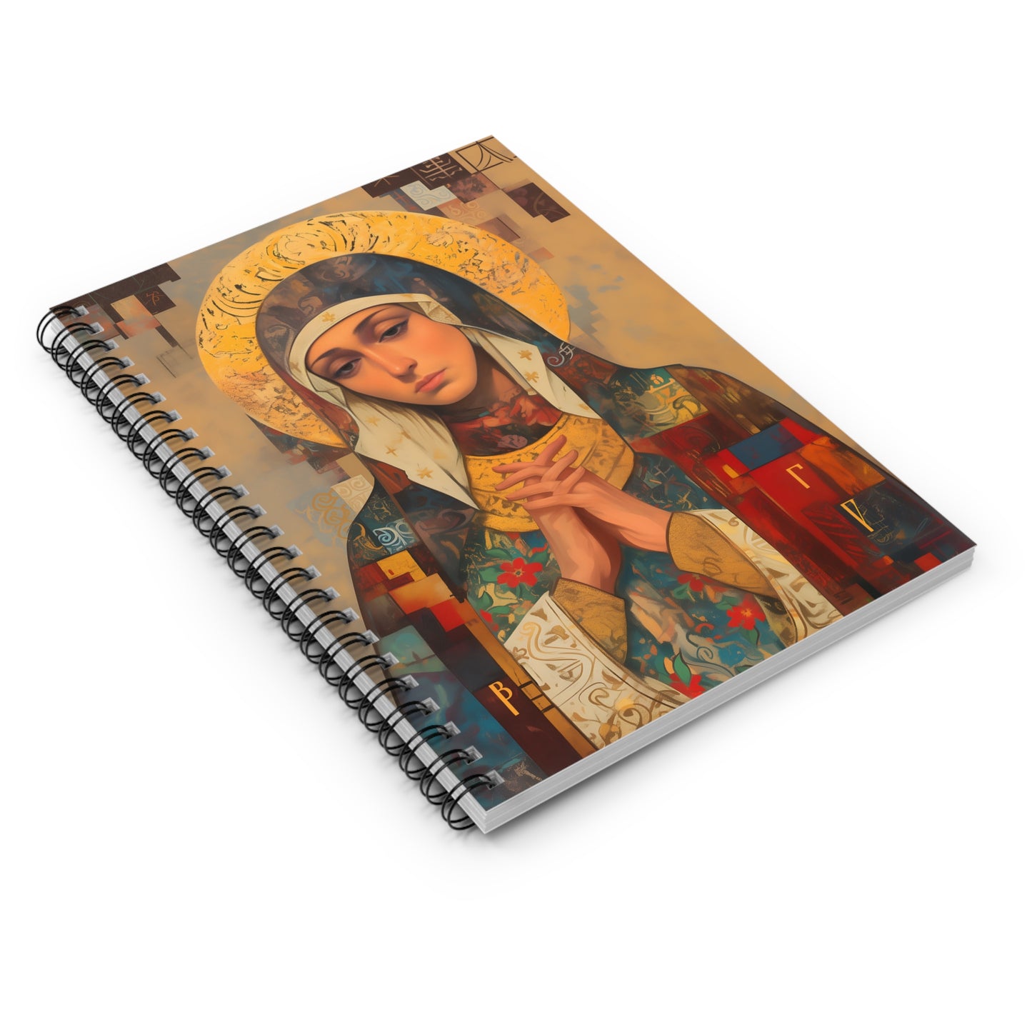 Virgin Mary - Holy Mother of Grace - Sanctified Souls Art - Religious - Spiral Notebook - Ruled Line - Catholic Religious art