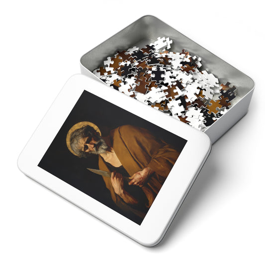 Saint Bartholomew the Apostle - Puzzle and Keepsake Tin - Religious (30, 110, 252, 500,1000) - Religious Puzzle - Gifts for Catholics