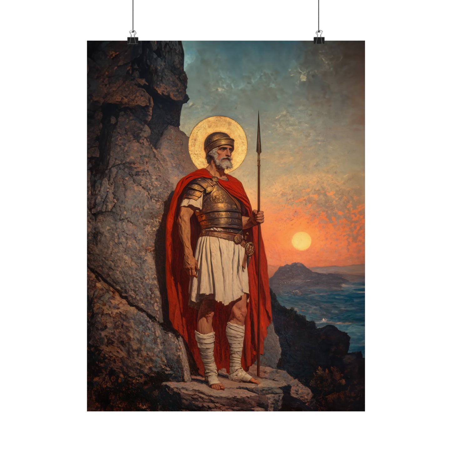Saint Andrew the Tribune - Sanctified Souls Print - Multiple Sizes - Premium Posters - Catholic Art - Christian Home Decor Artwork