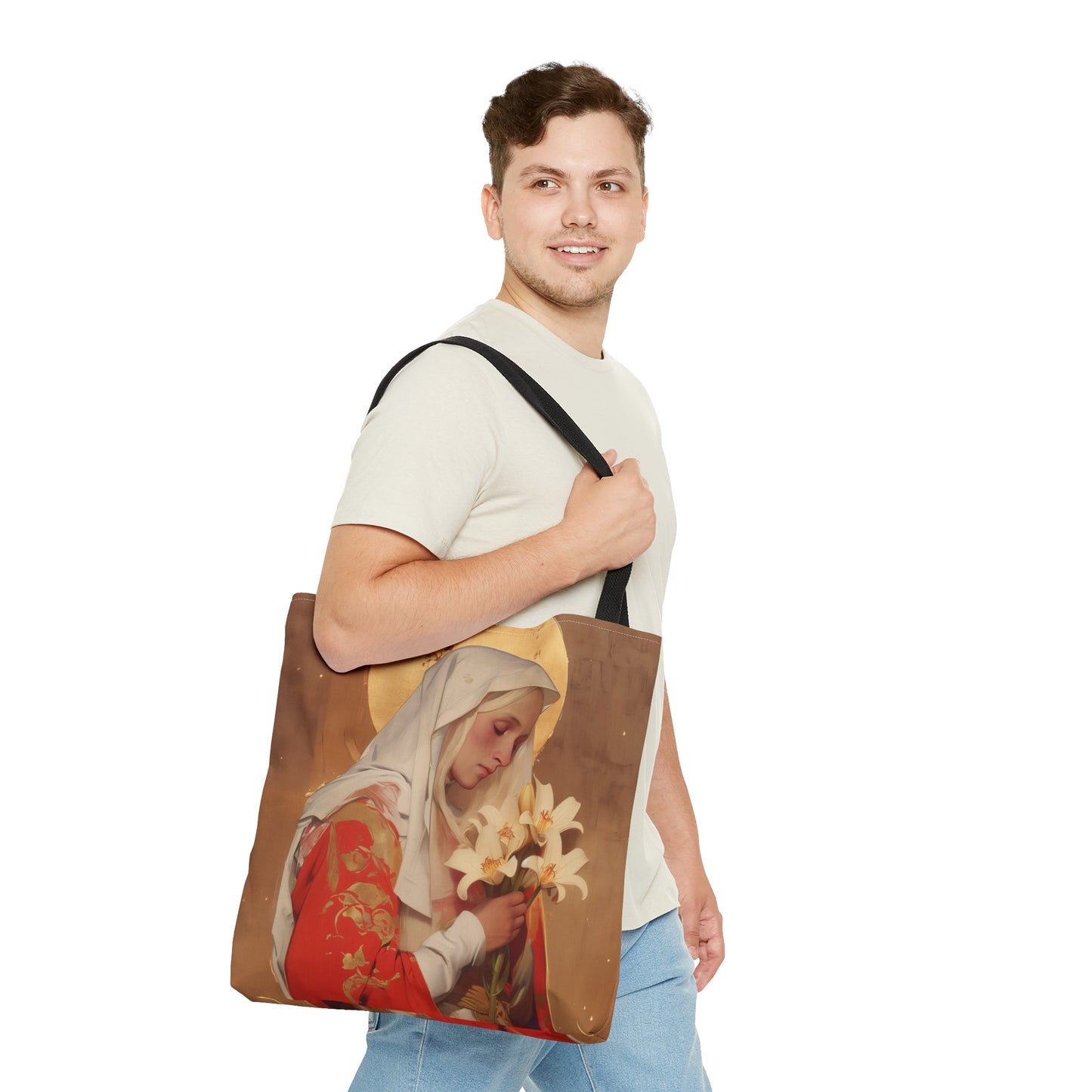 Saint Faith of Agen - Tote Bag - Large Medium Small Faith Art Bag - Catholic Faith Purse