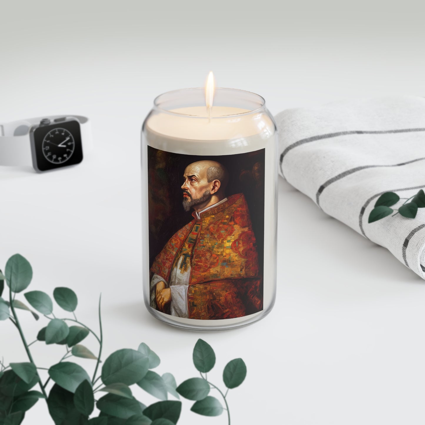 Saint Ignatius of Loyola  - Scented Prayer Candle, 13.75oz - Tall Size - Religious Prayer Candle - Catholic Art - Religious Gift