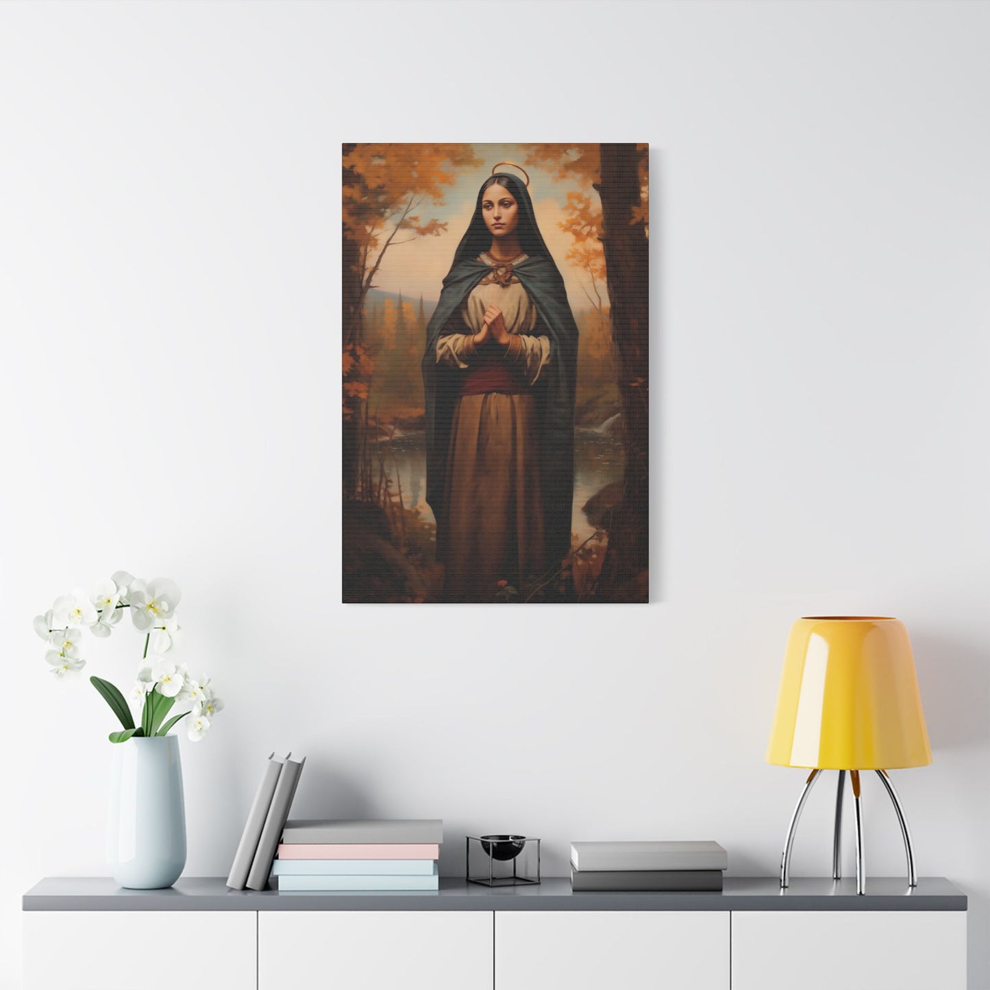 Saint Kateri Tekakwitha -  Museum Wrapped Canvas - Sanctified Souls Print - Religious Art for your Home