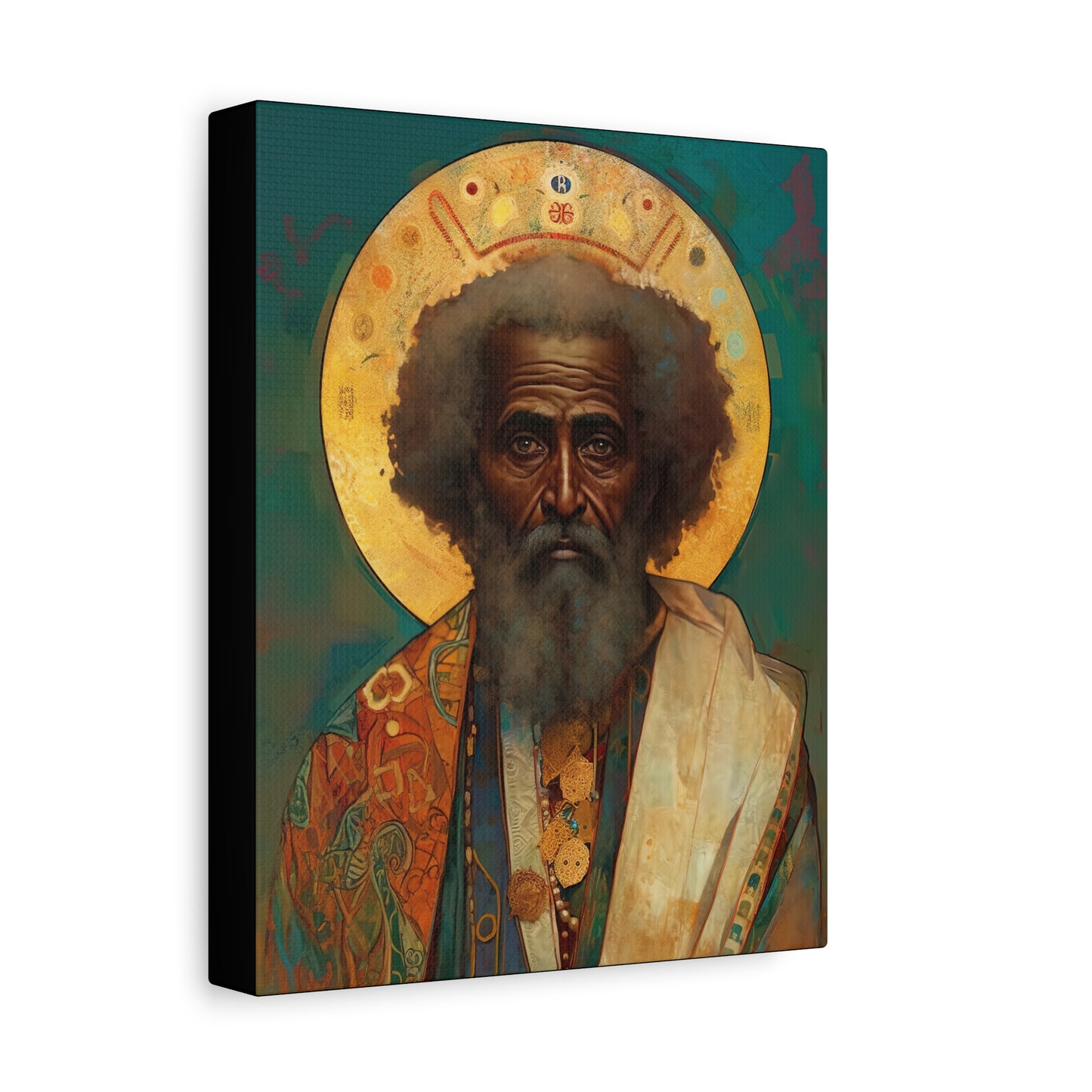 Saint Moses - Museum Wrapped Canvas - Sanctified Souls Print - Religious Art for your Home