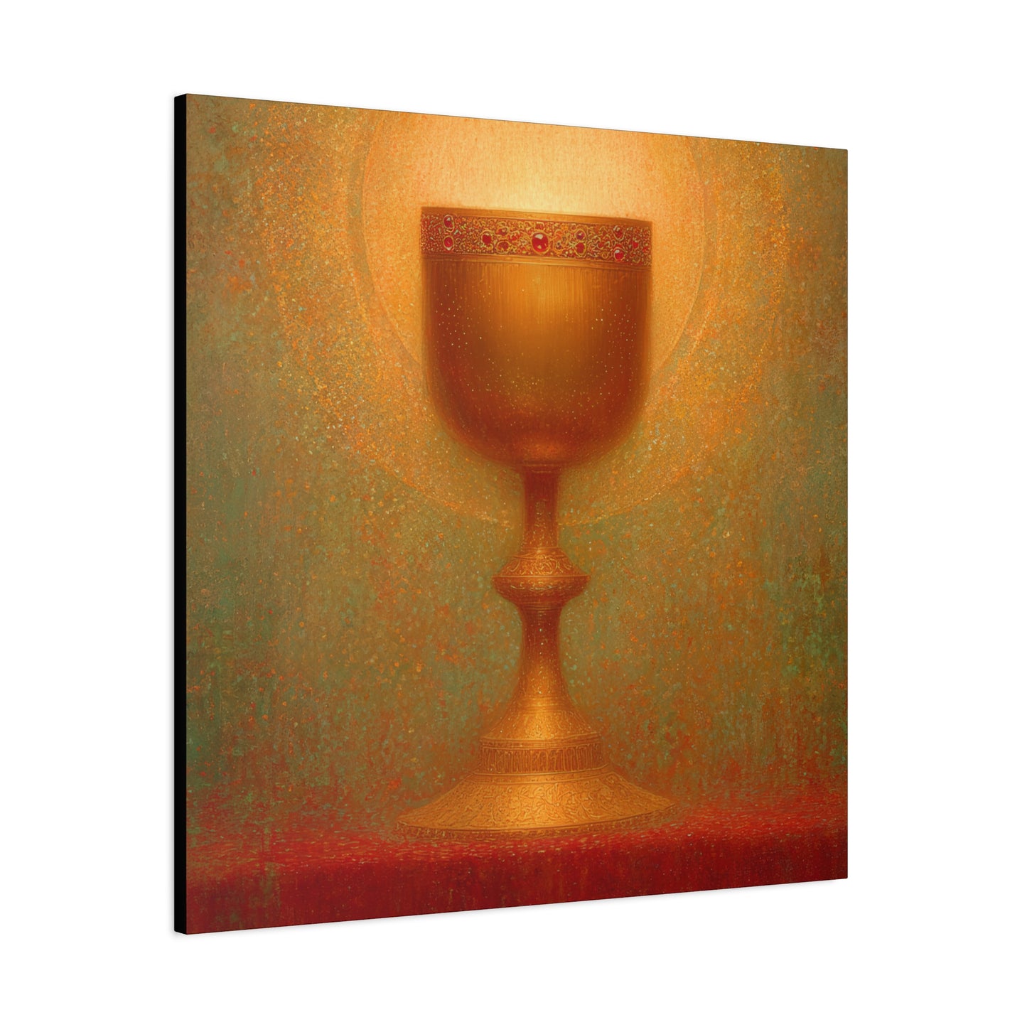 Chalice of the Lamb, Light of the World - The Holy Grail - Gallery Wrapped Canvas - Print - Religious Art for your Home - Catholic Art