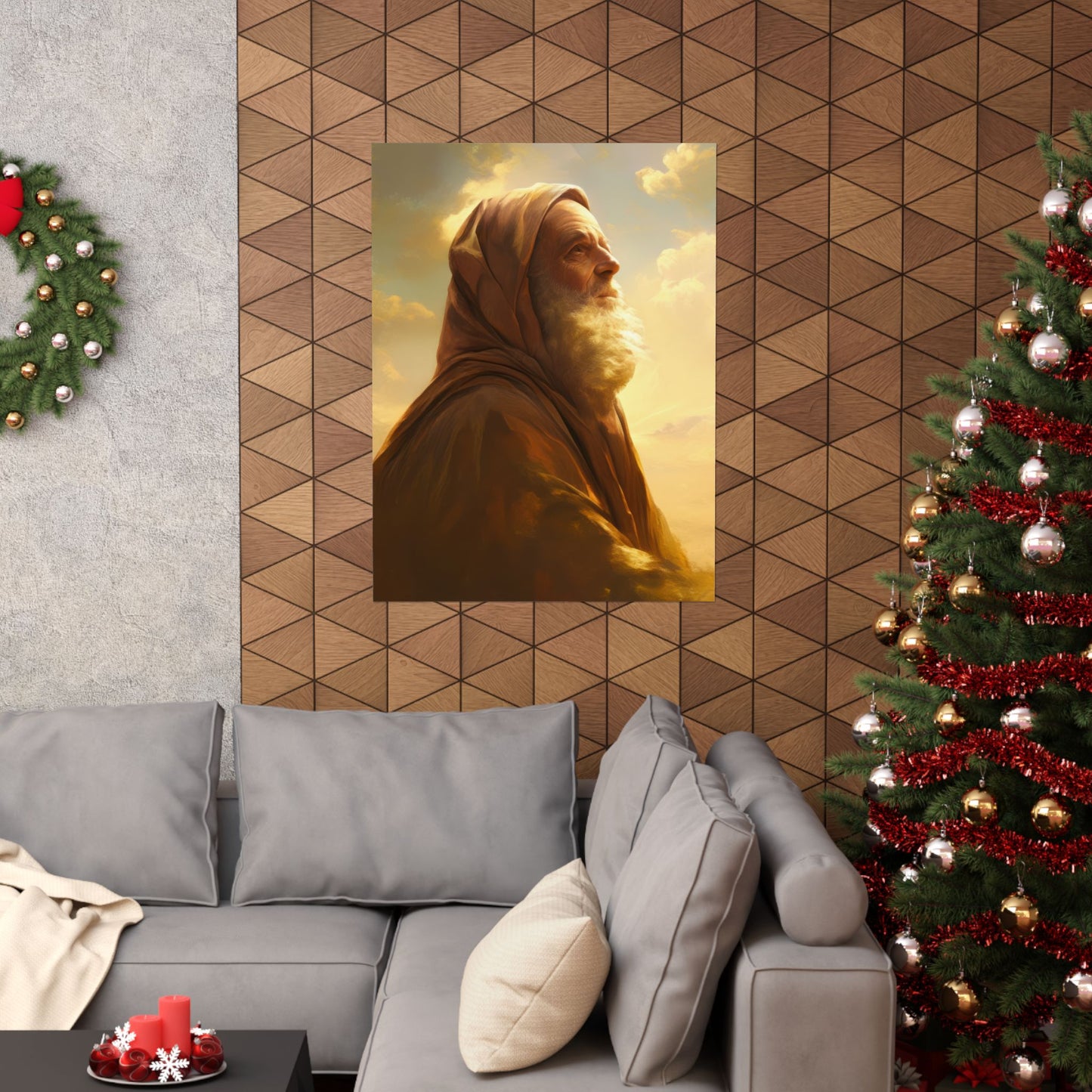 Father Abraham - Sanctified Souls Print - Multiple Sizes - Premium Posters - Catholic Art - Christian Home Decor Artwork