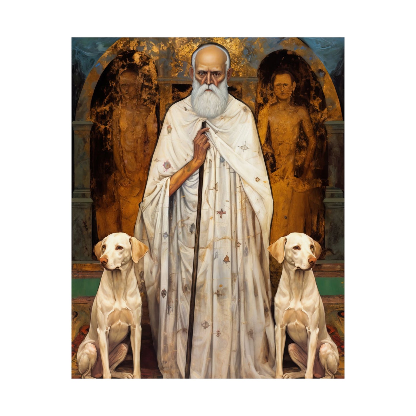 Saint Lazarus of Bethany - Sanctified Souls Print - Multiple Sizes - Premium Matte Vertical Posters