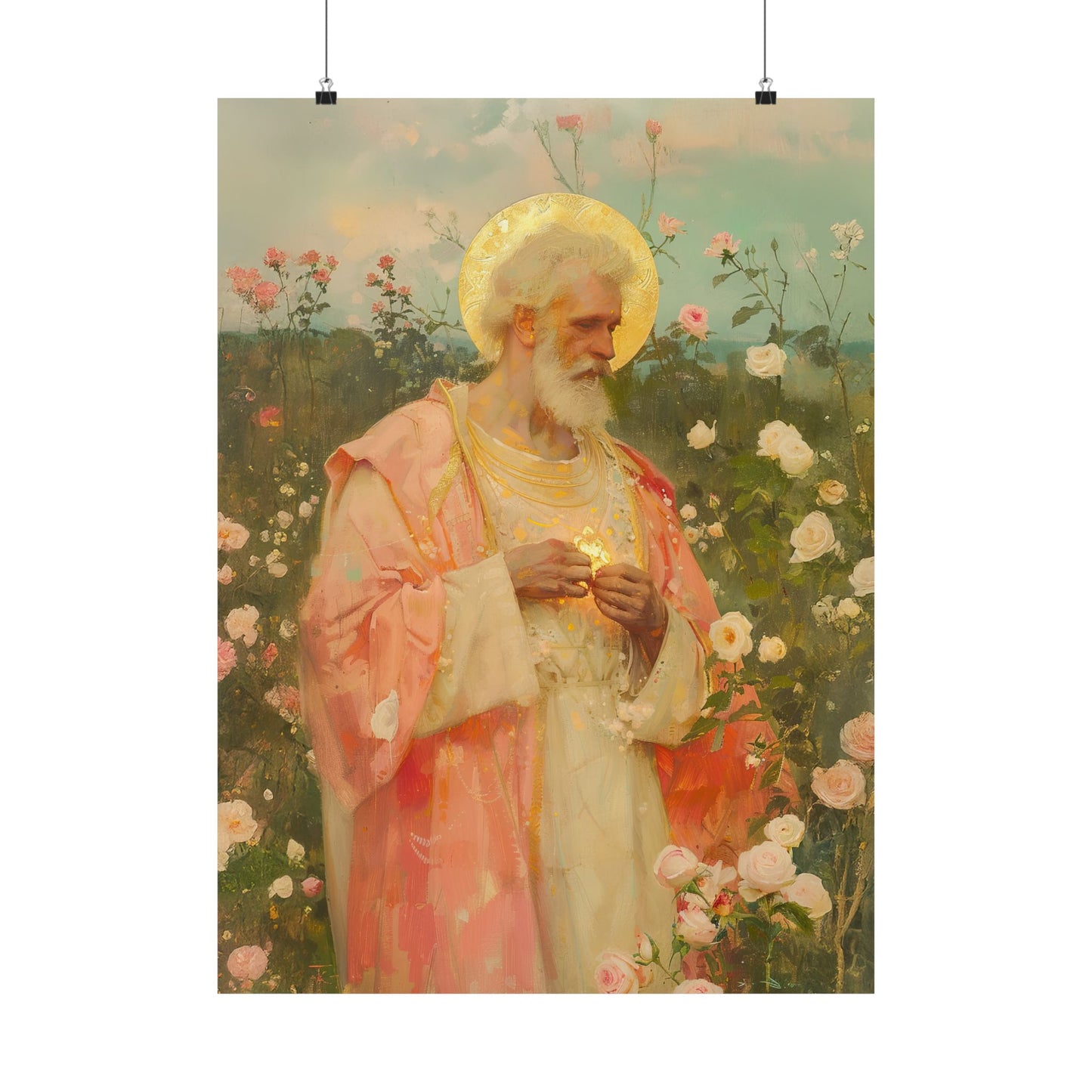 Saint Valentine -  Catholic Art - Multiple Sizes - Premium Posters - Catholic Art - Christian Home - Catholic Saint Art