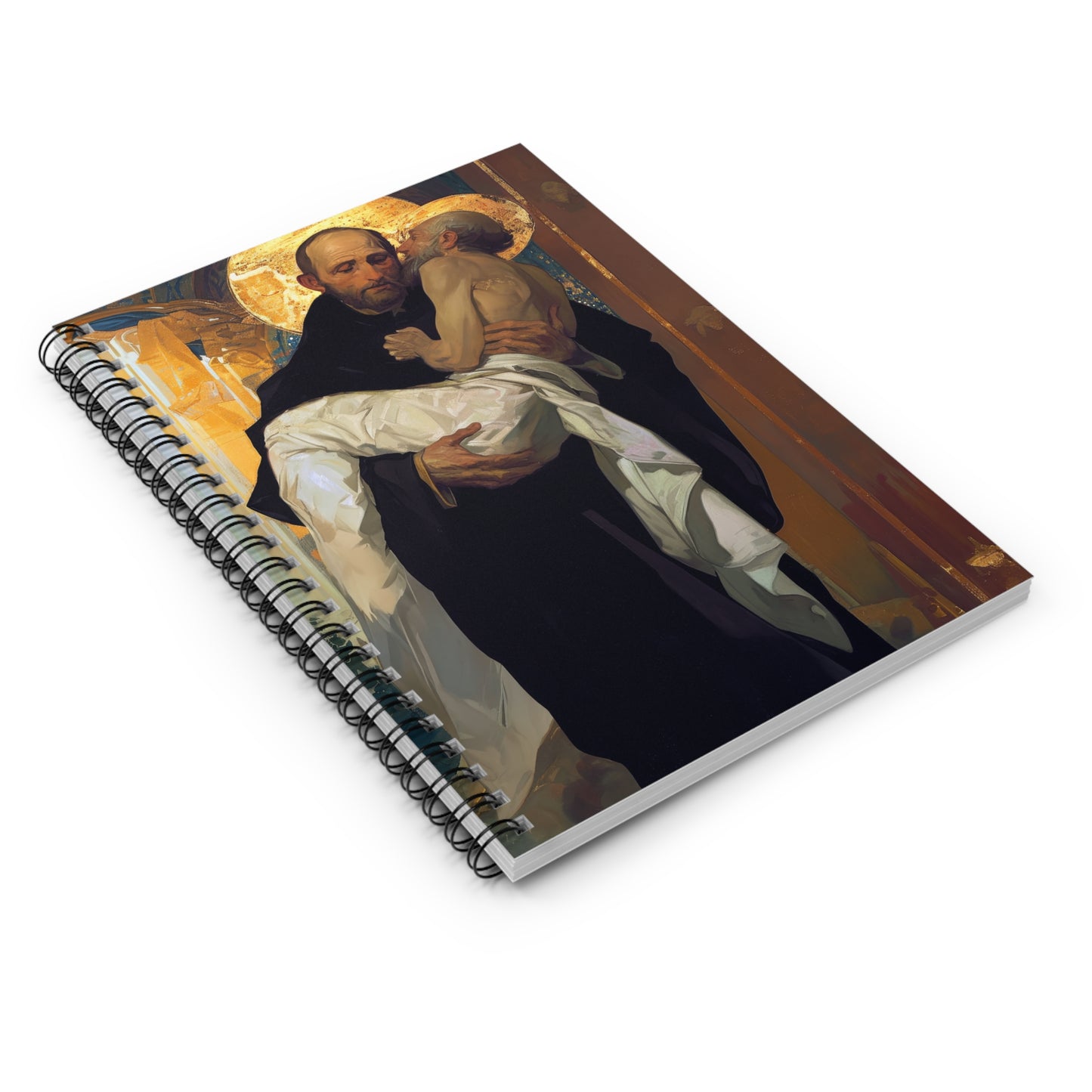 Saint John of God - Sanctified Souls Art - Religious - Spiral Notebook - Ruled Line - Catholic Religious art present gift