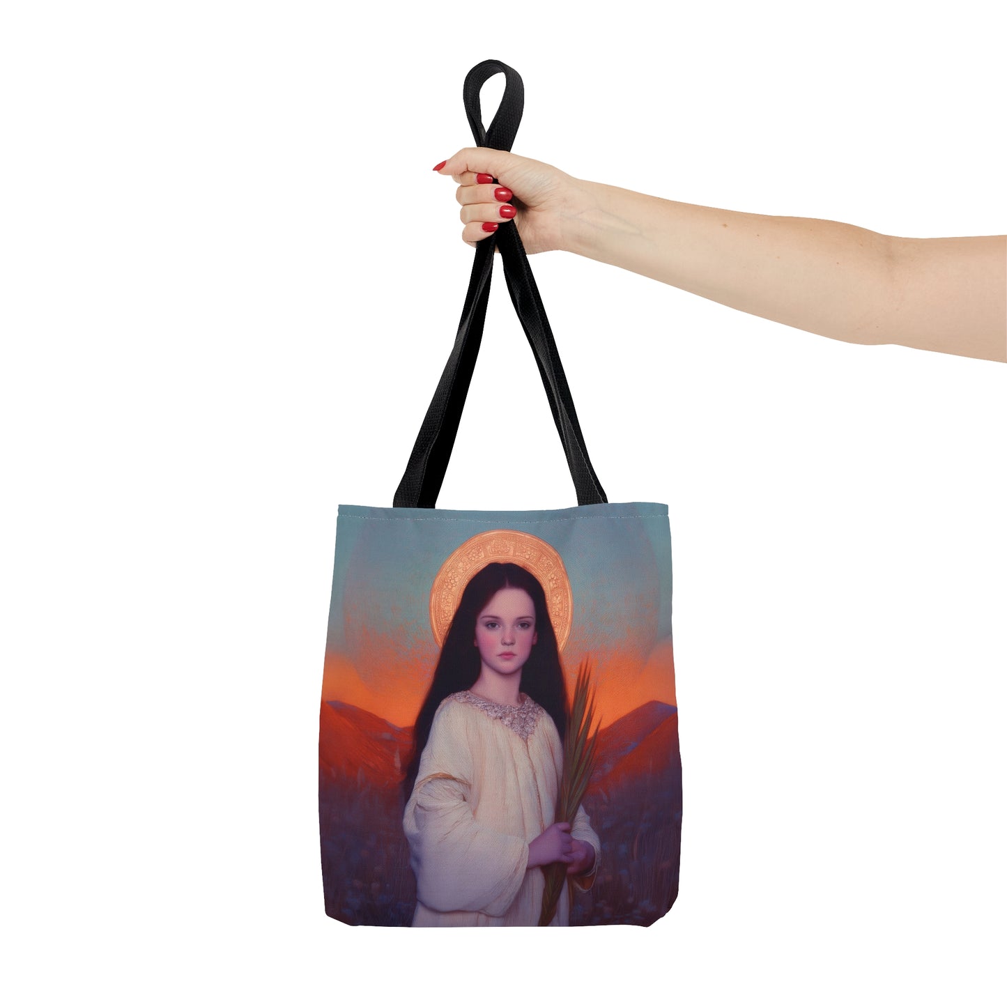 Saint Hope - Tote Bag - Large Medium Small Faith Art Bag - Bible Study Faith Purse - Double Sided Prayer Tote - Catholic Saint
