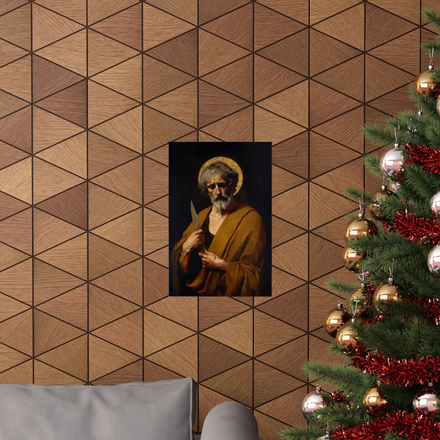 Saint Bartholomew the Apostle - Sanctified Souls Print - Multiple Sizes - Premium Posters - Catholic Art - Christian Home Decor Artwork