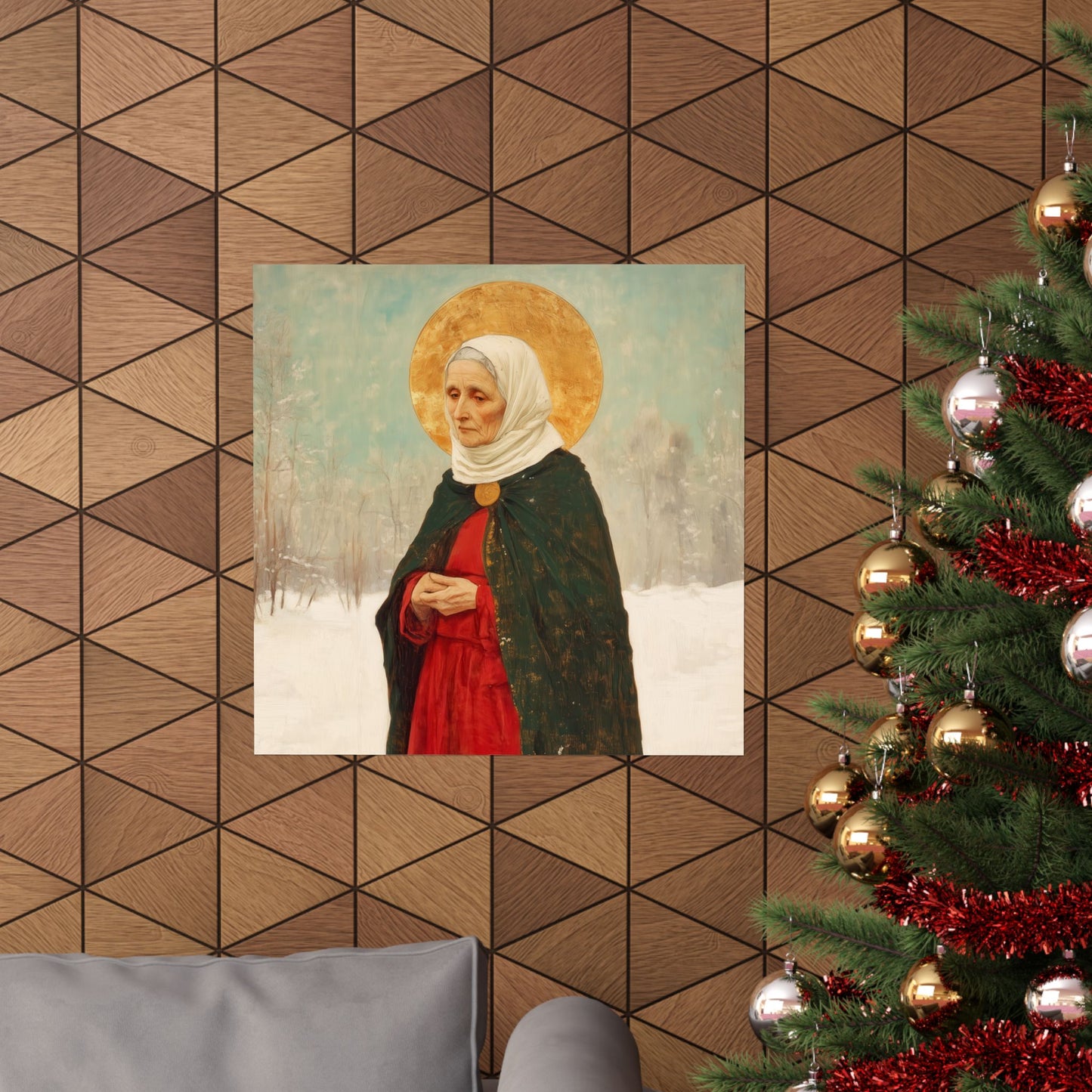 Saint Xenia - Russian Saint Art - Sanctified Souls Print - Multiple Sizes - Premium Matte Vertical Posters