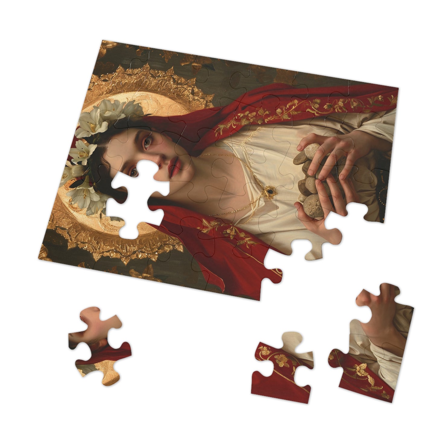 Saint Emerentiana - Puzzle and Keepsake Tin - Jigsaw Puzzle (30, 110, 252, 500,1000-Piece) - Religious Puzzle