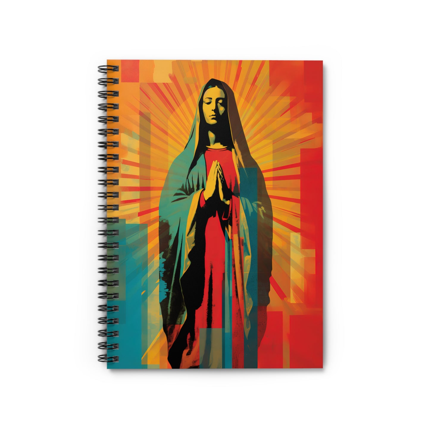 Our Lady of Guadalupe's Radiance Journal - Sanctified Souls Art - Religious Based Notebook - Spiral Notebook - Ruled Line - Our Lady