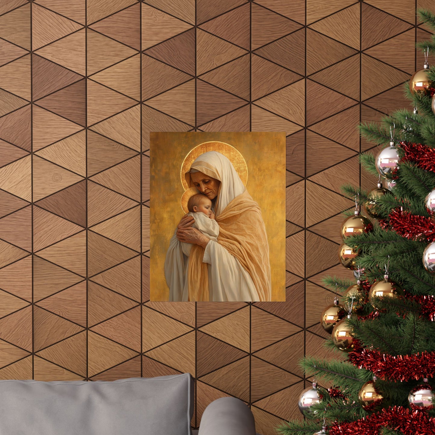 Saint Anna the Prophetess - Sanctified Souls Print - Multiple Sizes - Premium Posters - Catholic Art - Christian Home Decor Artwork