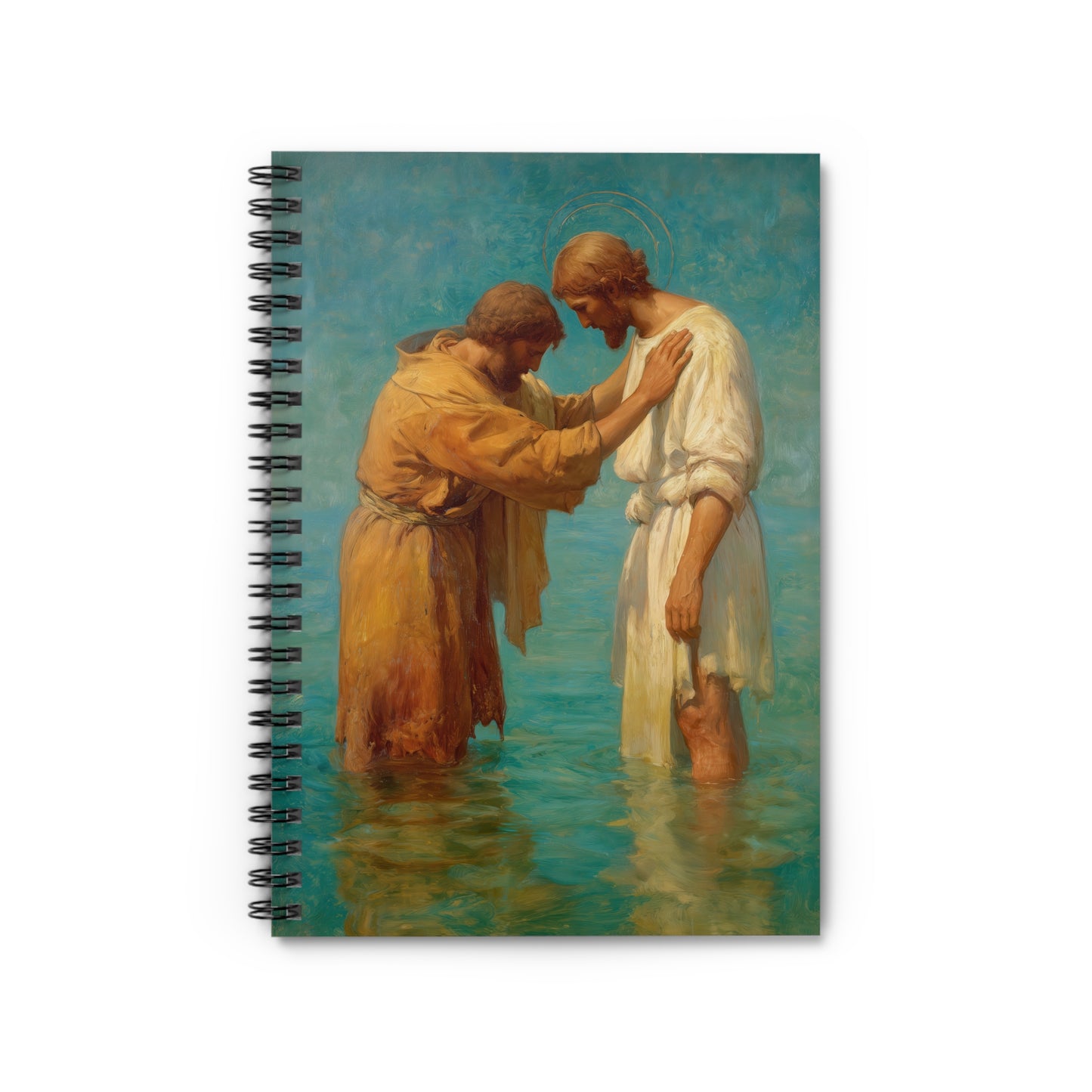 Saint John the Baptist, Servant of the Dawn - Sanctified Souls Art - Religious Based Notebook - Spiral Notebook - Ruled Line - Catholic