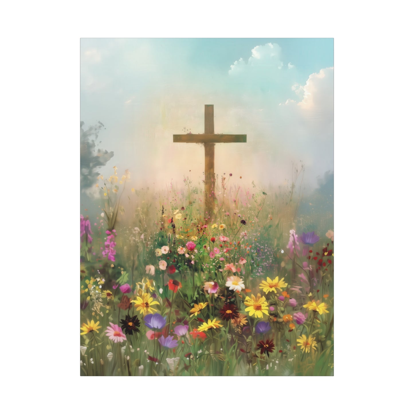 The Cross That Called the Earth to Life - Gallery Wrapped Canvas - Print - Religious Art for your Home - Catholic