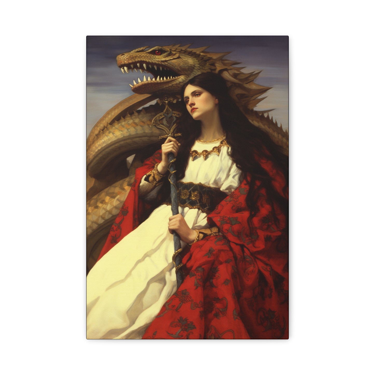 Saint Martha of Bethany Canvas Print - Multiple Sizes - Catholic Home art - Museum Wrapped Canvas - Sanctified Souls Print
